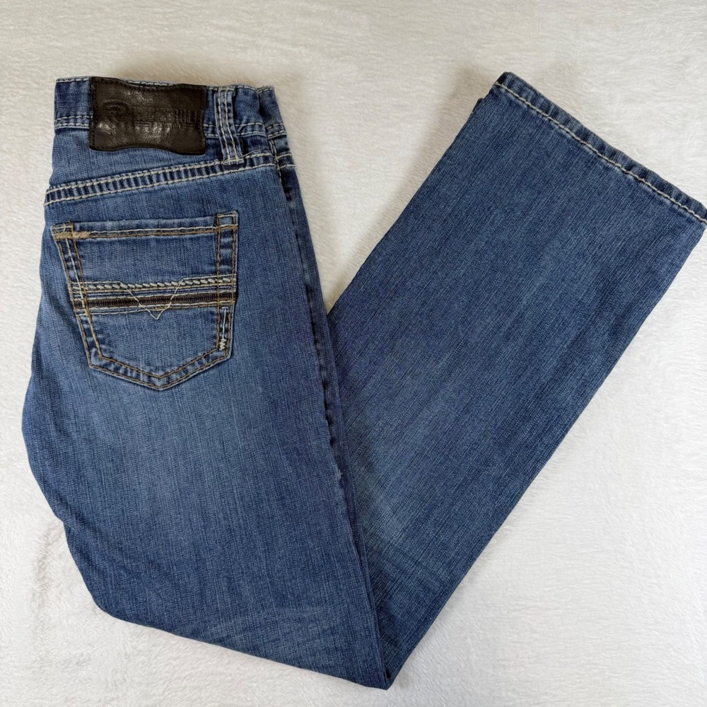 Rock and Roll Denim Pistol Regular Fit Straight Boot Mens Jeans Blue 29x32